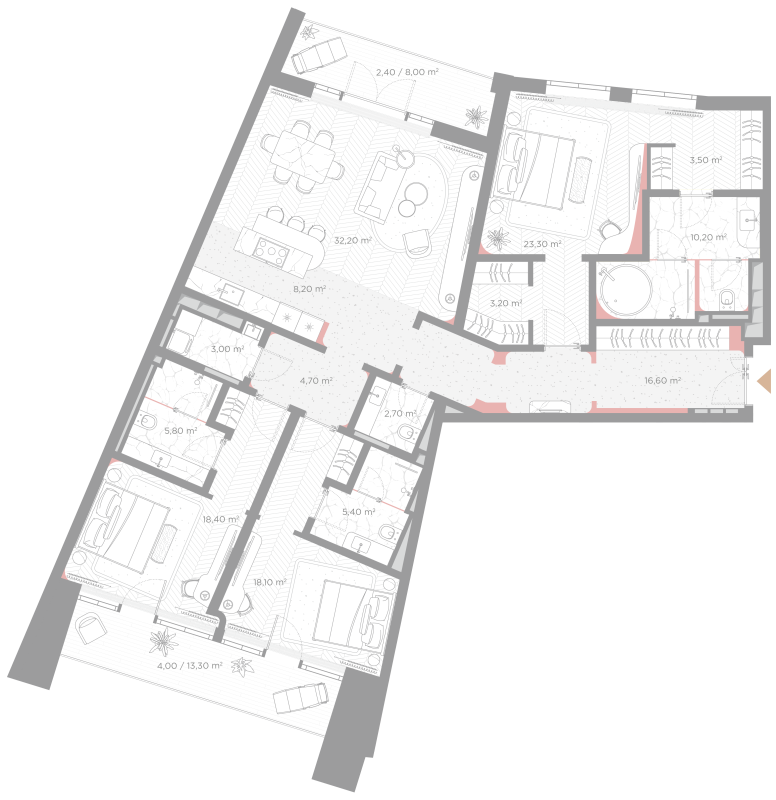 4 ккв (Евро) 161,7 м²