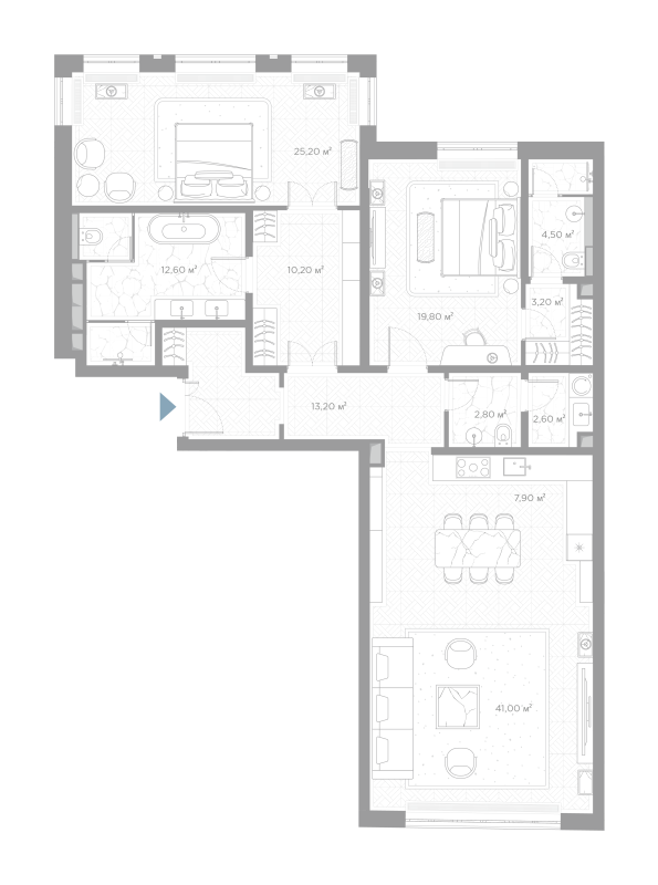 3 ккв (Евро) 143 м²