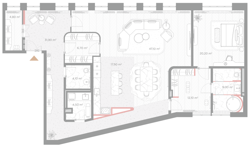 2 ккв (Евро) 157,9 м²