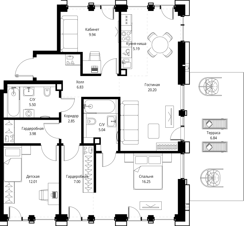 4 ккв (Евро) 101,6 м²