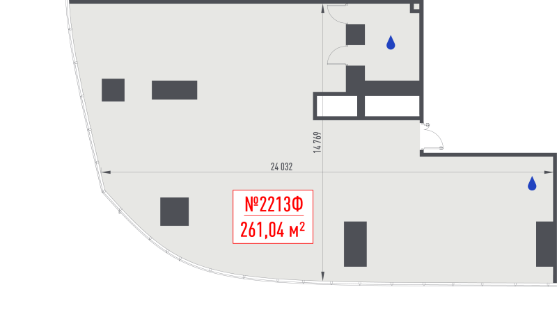 К. пом 261 м²