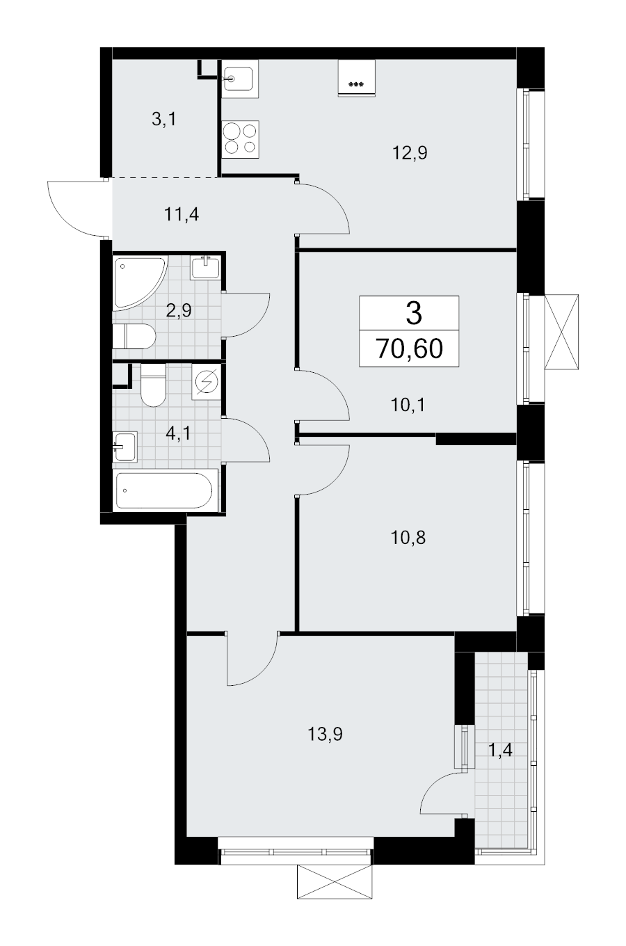 3 ккв