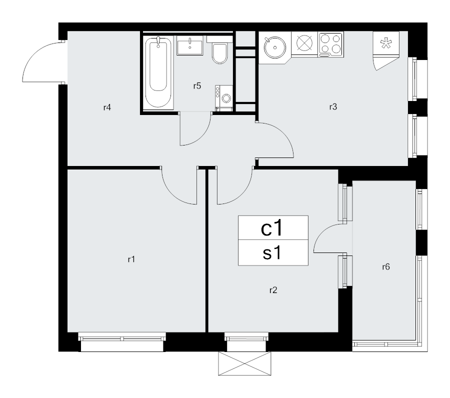 2 ккв 48,1 м²