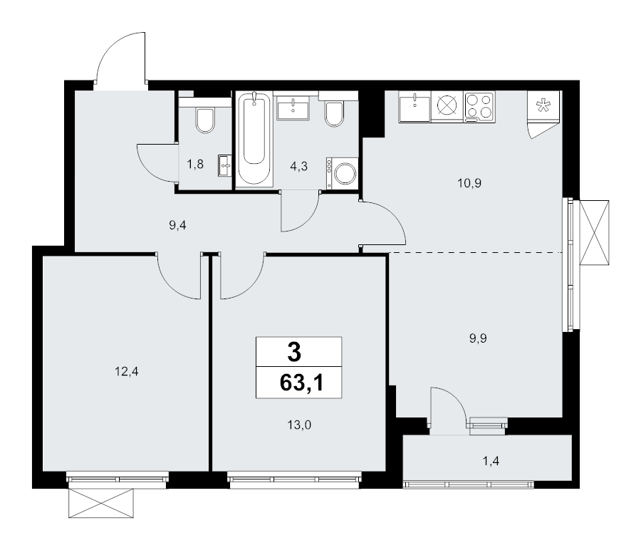 3 ккв (Евро)