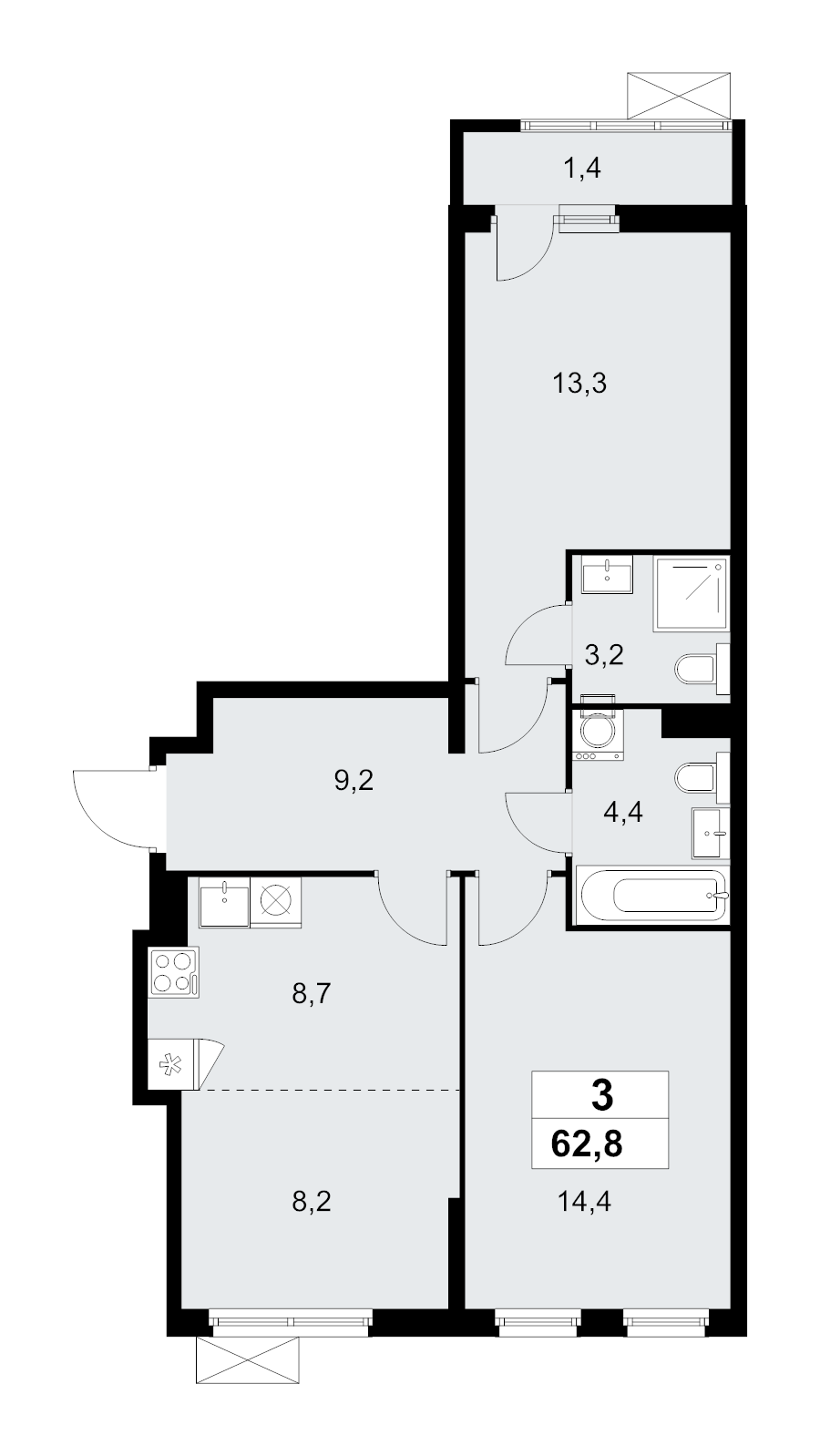 3 ккв (Евро)