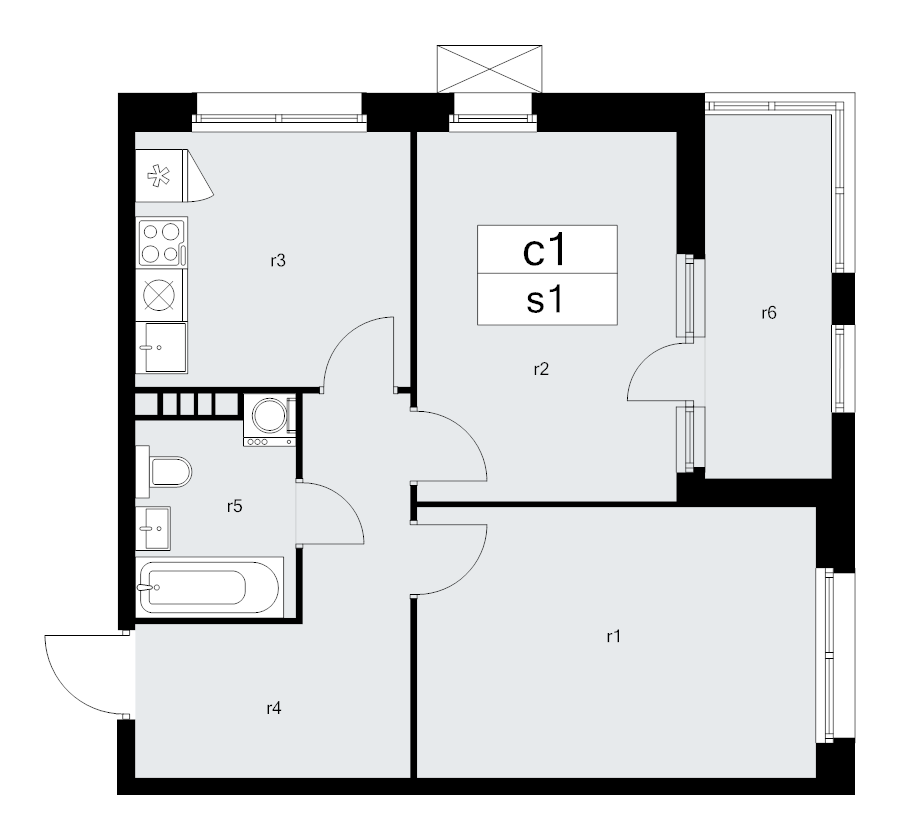 2 ккв 52,2 м²