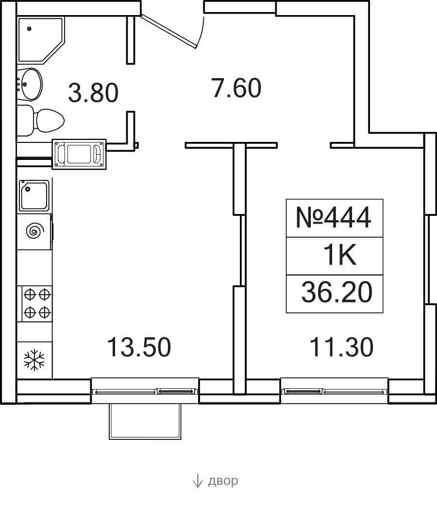 1 ккв 36,2 м²