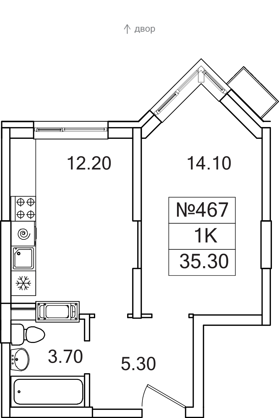 1 ккв 35,3 м²
