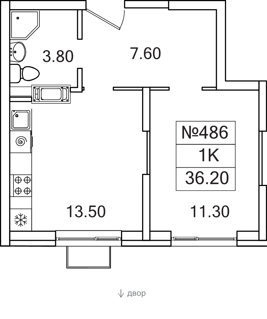 1 ккв 36,2 м²