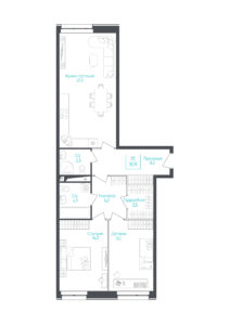 3 ккв (Евро) 84 м²
