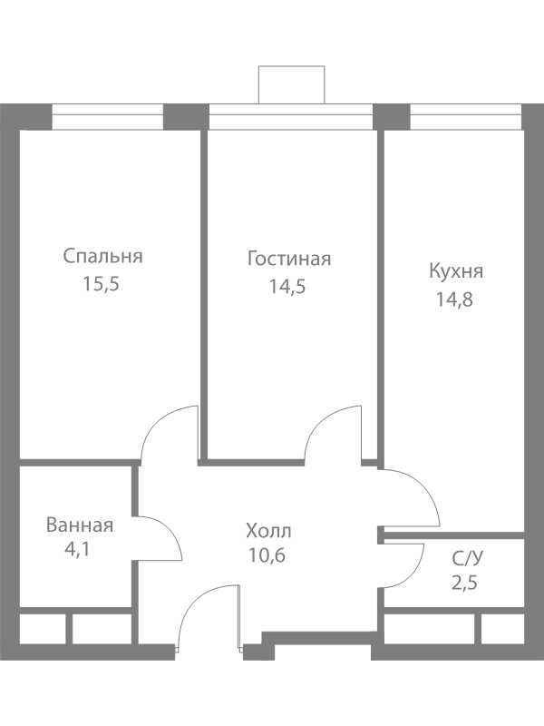 2 ккв 62 м²