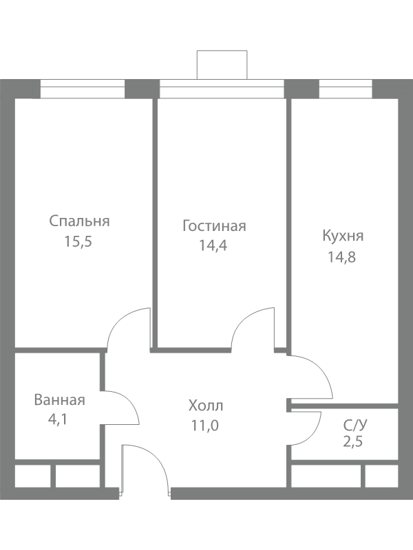 2 ккв 62,3 м²