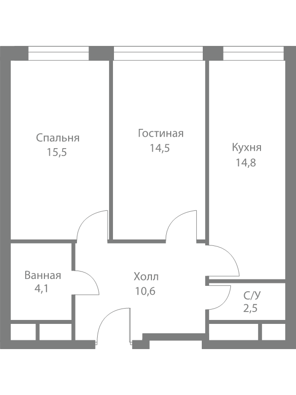 2 ккв 62 м²