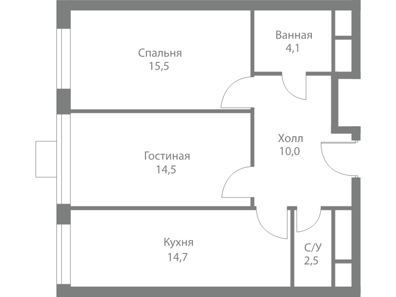 2 ккв 61,3 м²