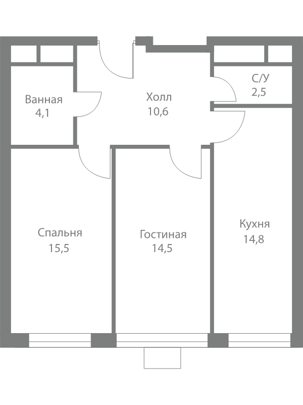 2 ккв 62 м²