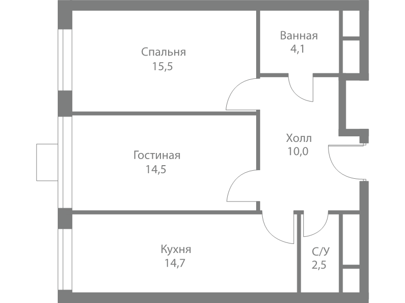 2 ккв 61,3 м²