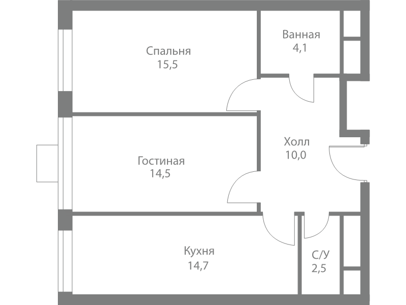 2 ккв 61,3 м²