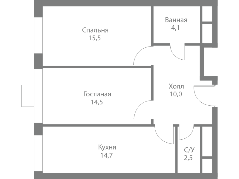 2 ккв 61,3 м²