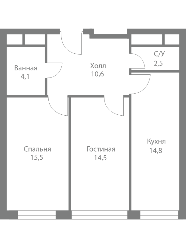 2 ккв 62 м²