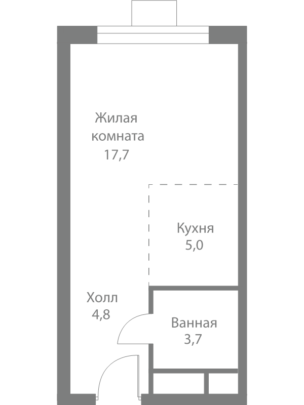 Студия 31,2 м²