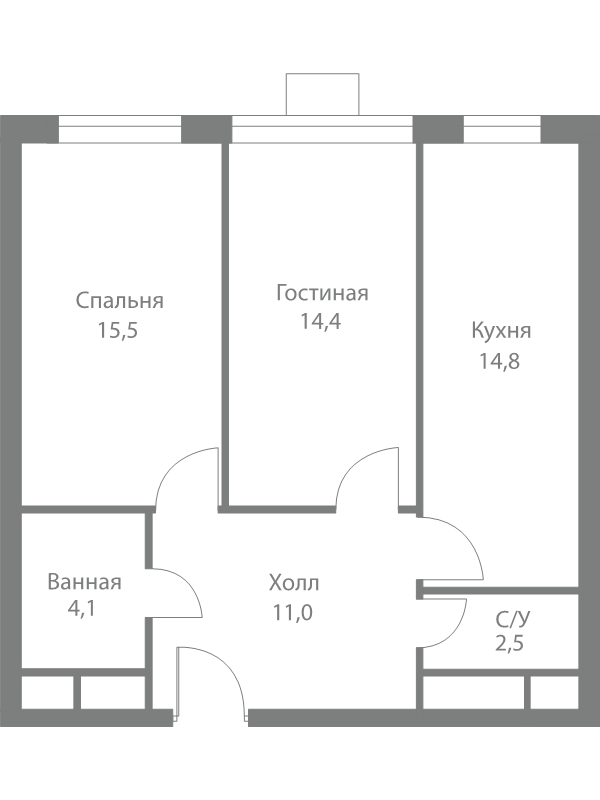 2 ккв 62,3 м²