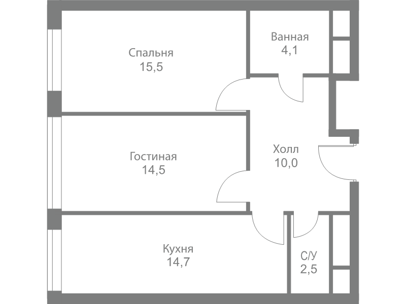 2 ккв 61,3 м²