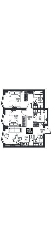 3 ккв (Евро) 62,5 м²