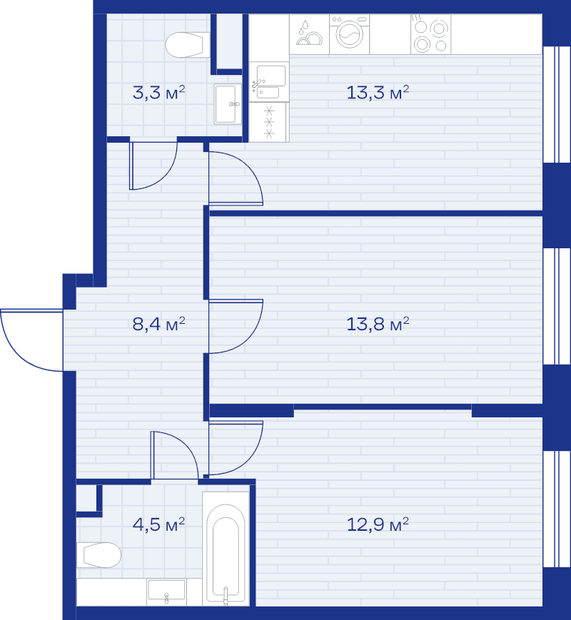 2 ккв 56,2 м²