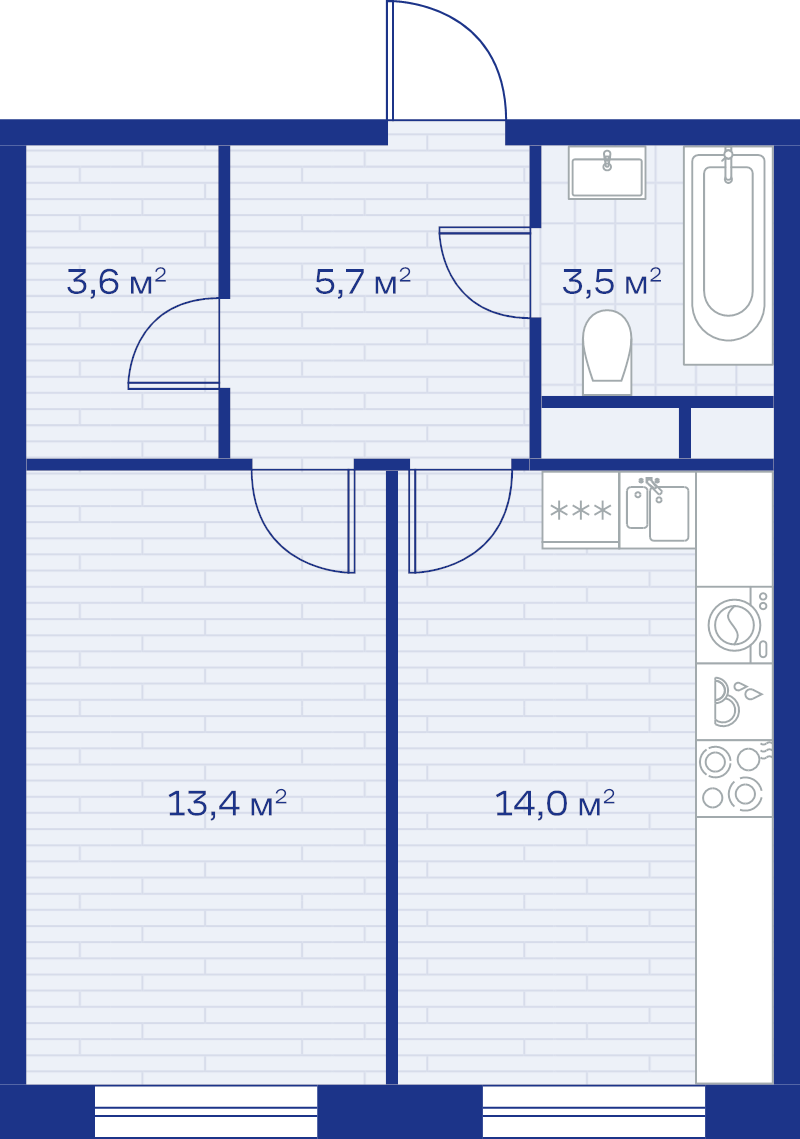 1 ккв 40,2 м²