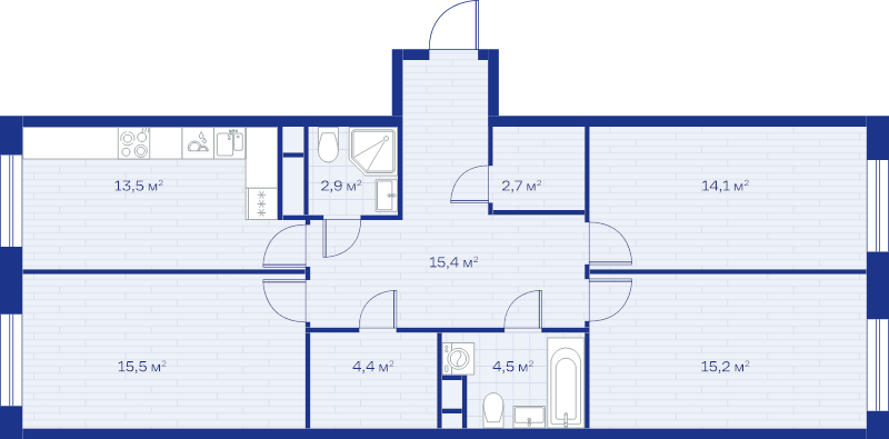 3 ккв 88,2 м²