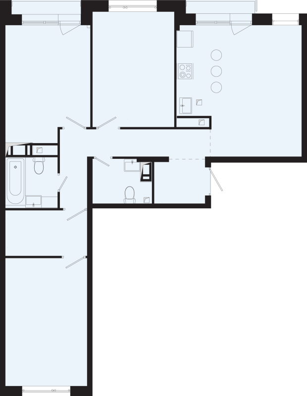 4 ккв (Евро) 82 м²