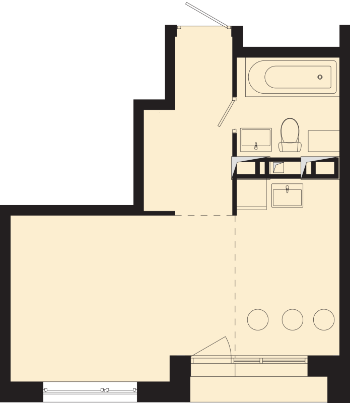 Студия 28,2 м²