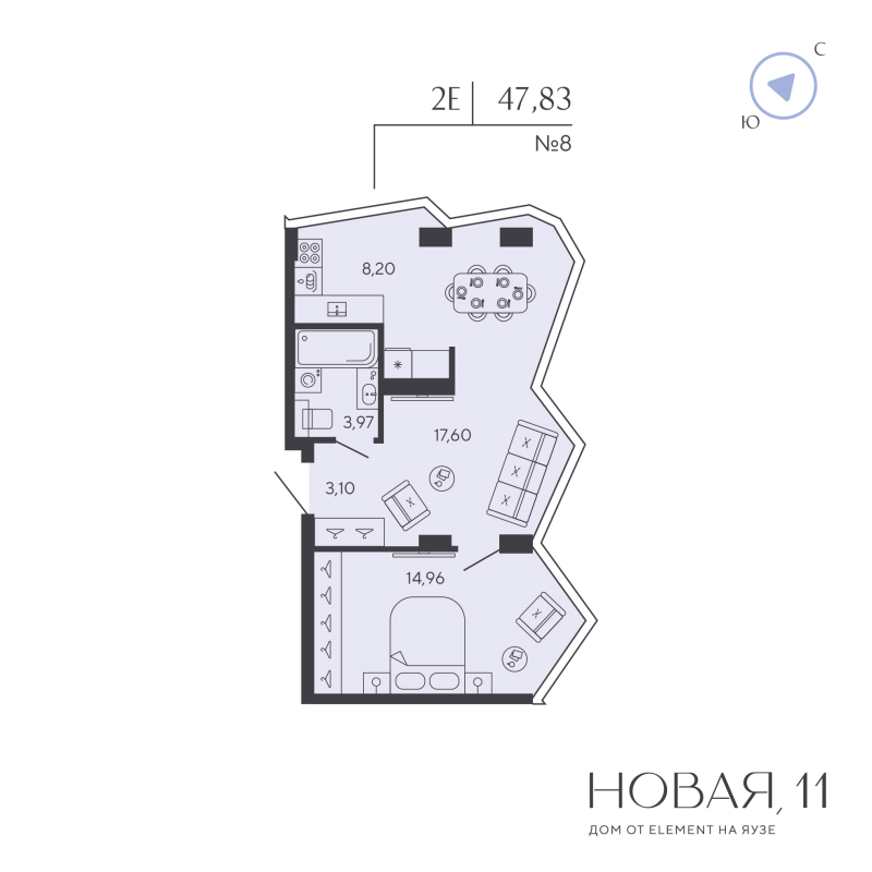 1 ккв 47,8 м²