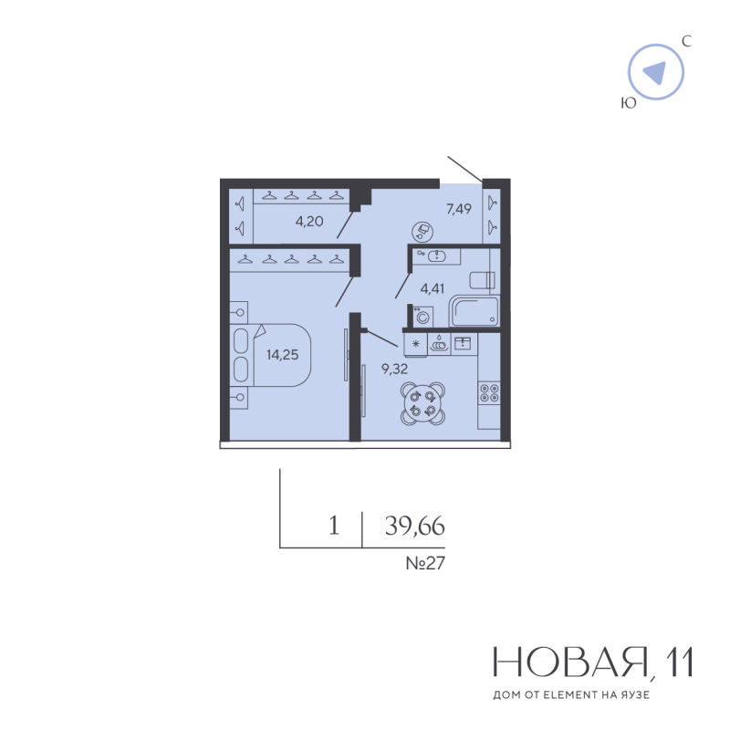 1 ккв 39,7 м²
