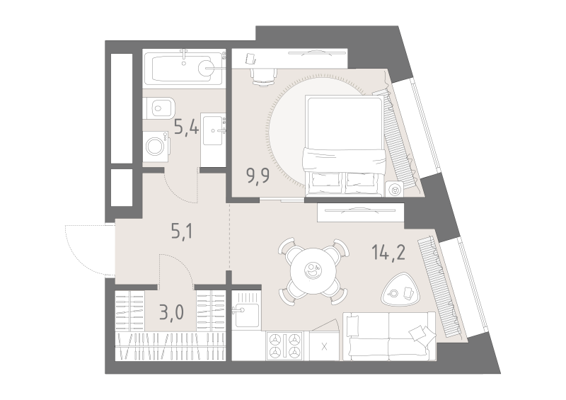 1 ккв 37,6 м²