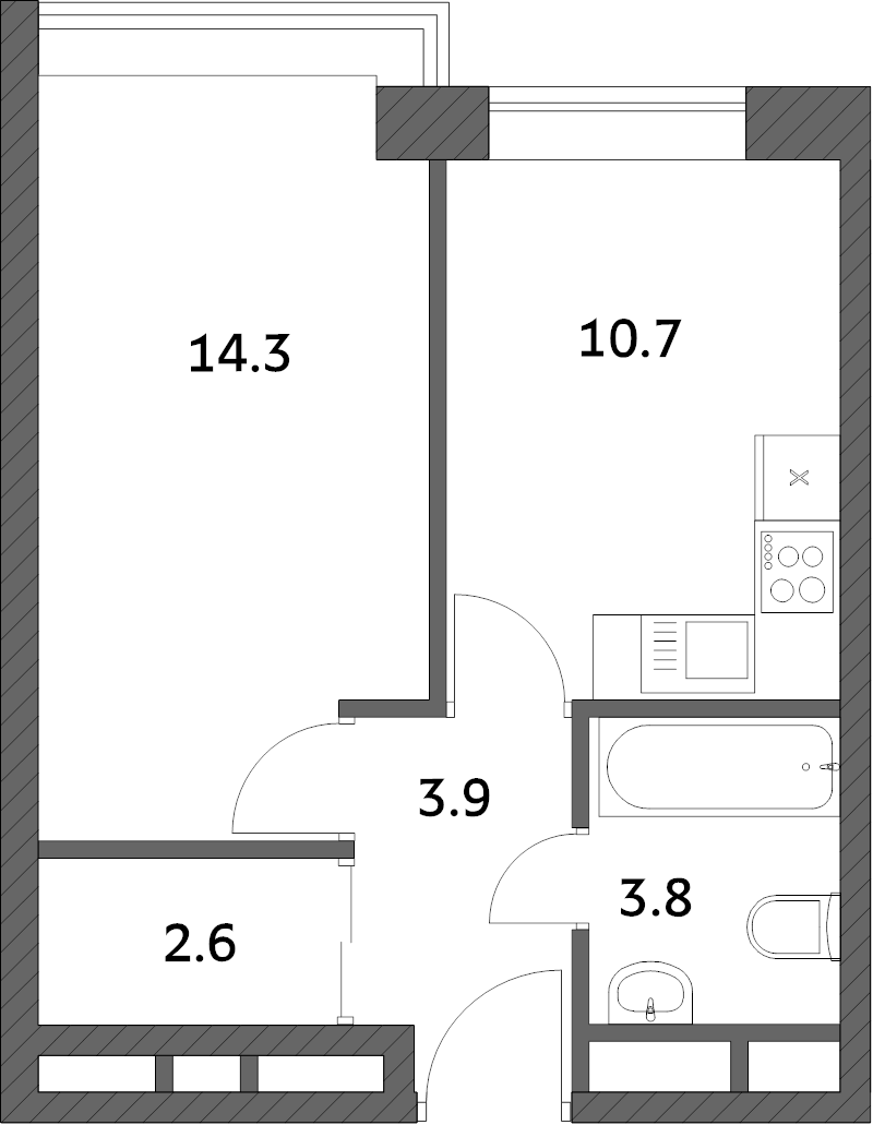 1 ккв 35,3 м²