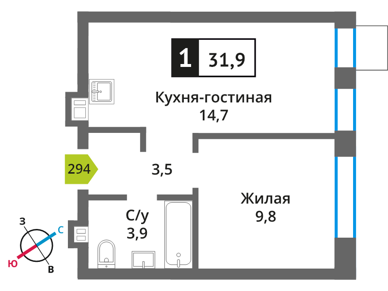 1 ккв