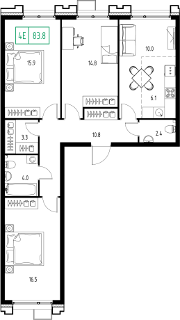 4 ккв (Евро)