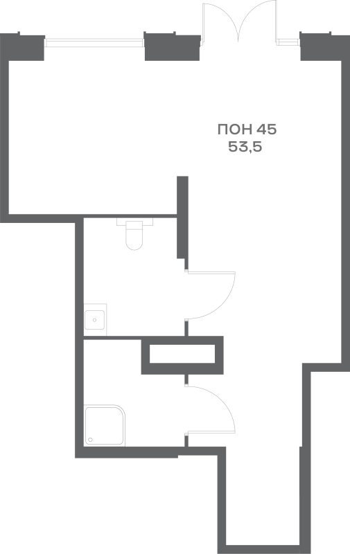 К. пом 53,5 м²