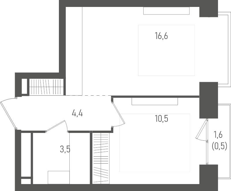2 ккв (Евро) 35,5 м²