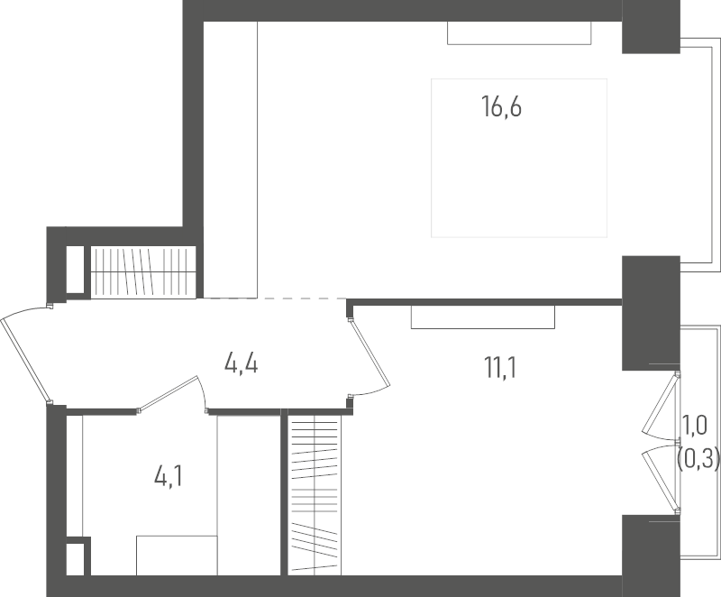 2 ккв (Евро) 36,5 м²
