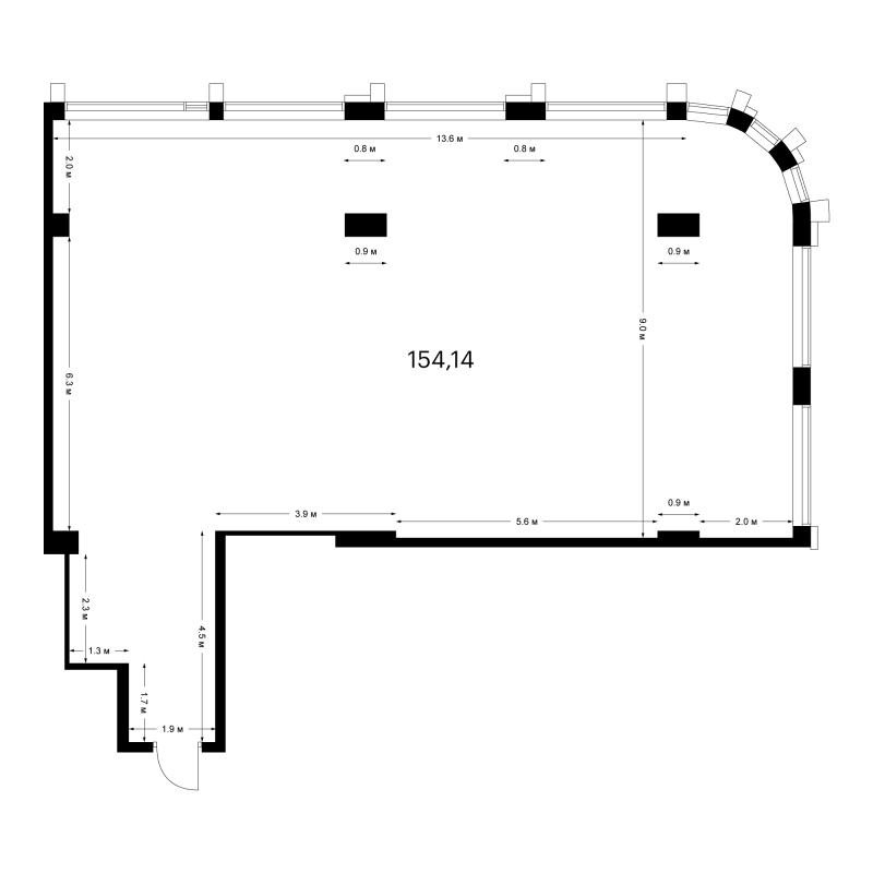 К. пом 154,9 м²