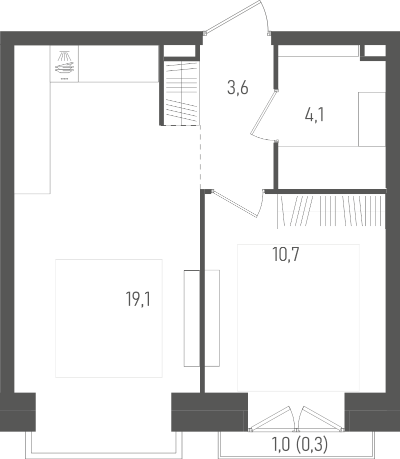 2 ккв (Евро) 37,8 м²