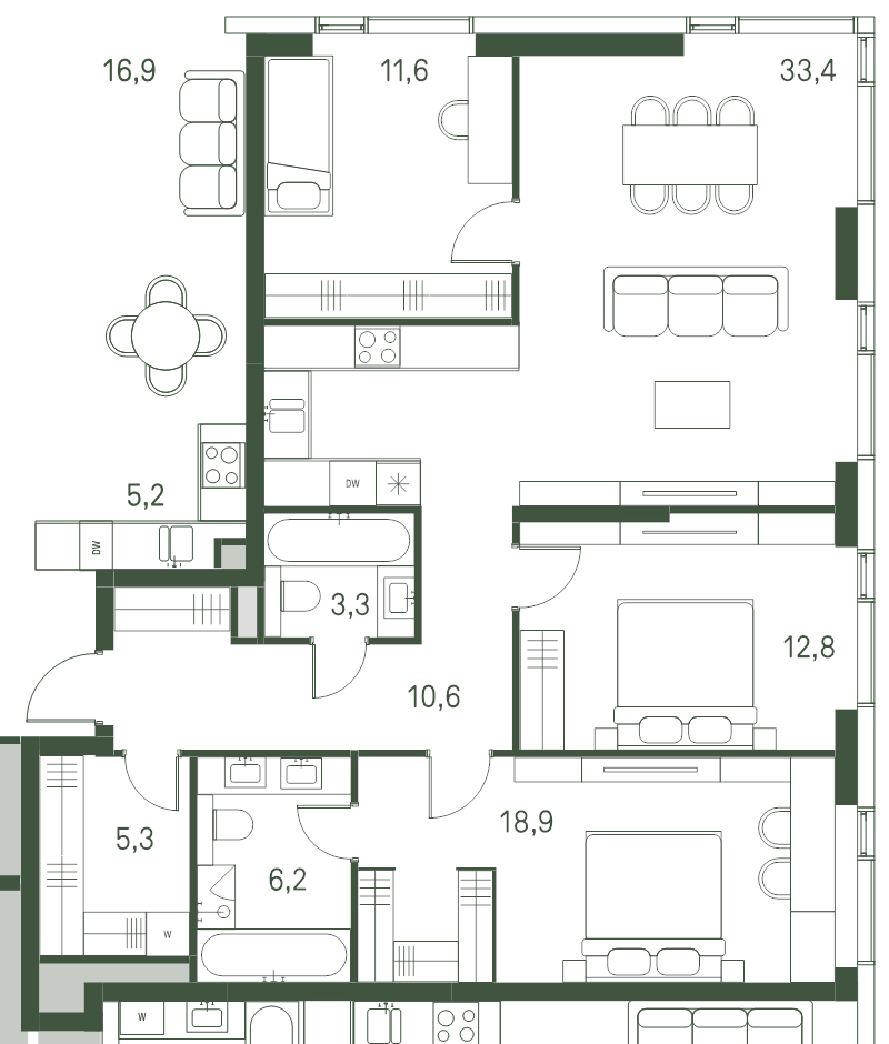4 ккв (Евро) 102,1 м²
