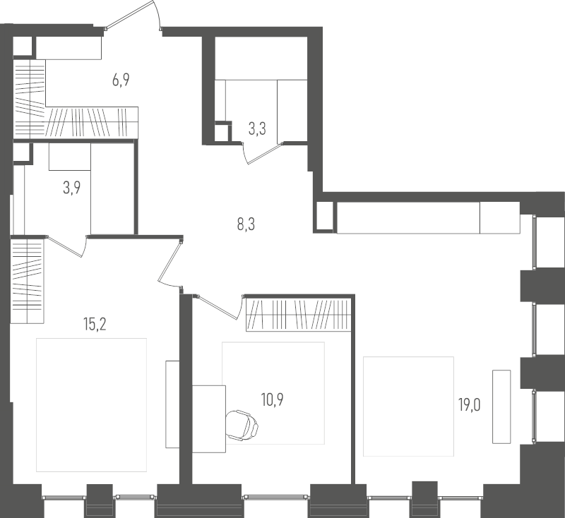 3 ккв (Евро) 67,5 м²