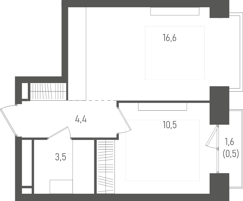 2 ккв (Евро) 35,5 м²