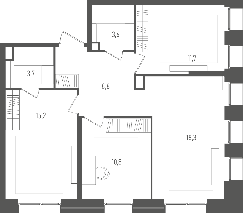 4 ккв (Евро) 72,1 м²