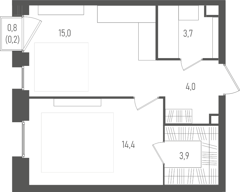 2 ккв (Евро) 41,2 м²