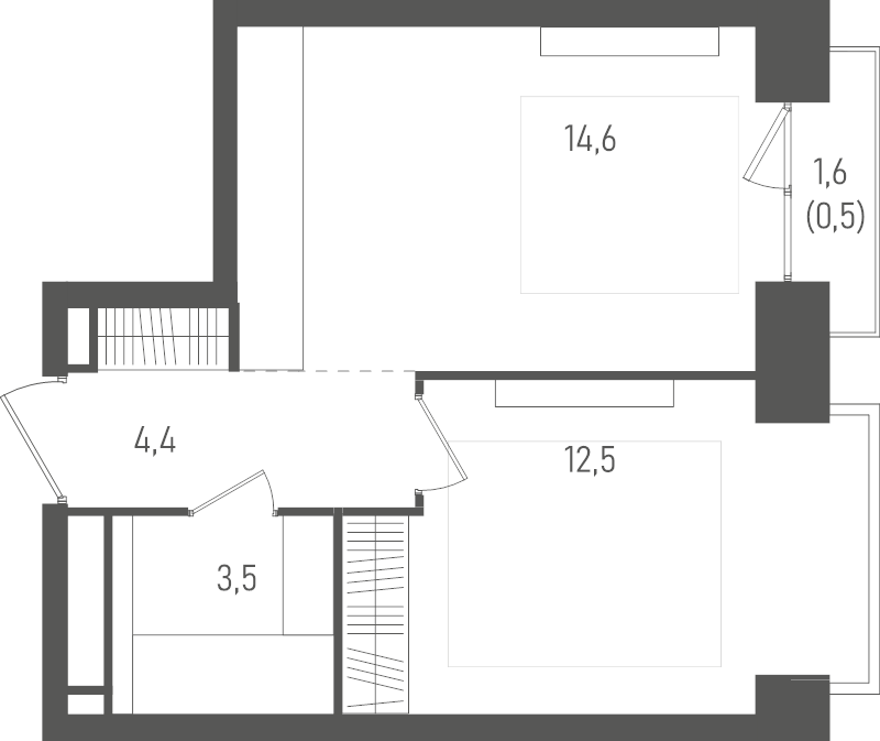 2 ккв (Евро) 35,5 м²