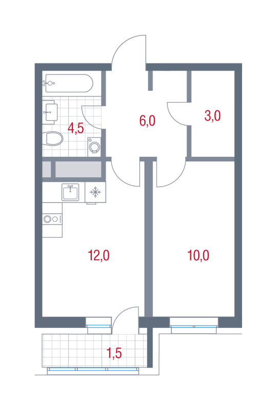 1 ккв 37 м²